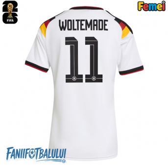 Germania Nick Woltemade #11 Echipament de Fotbal Replică Mondial 2026 Femei Acasa